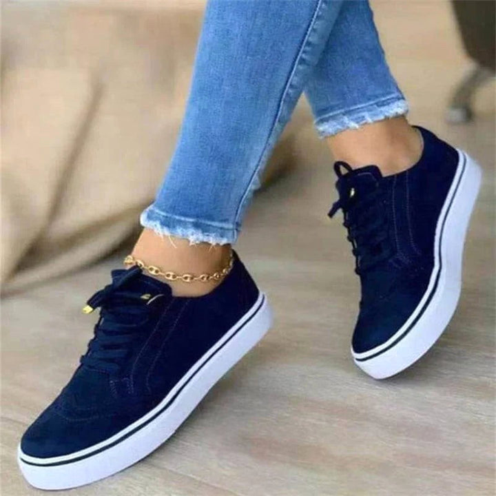Emma | Women's Comfortable Slip-On Sneakers - Blue