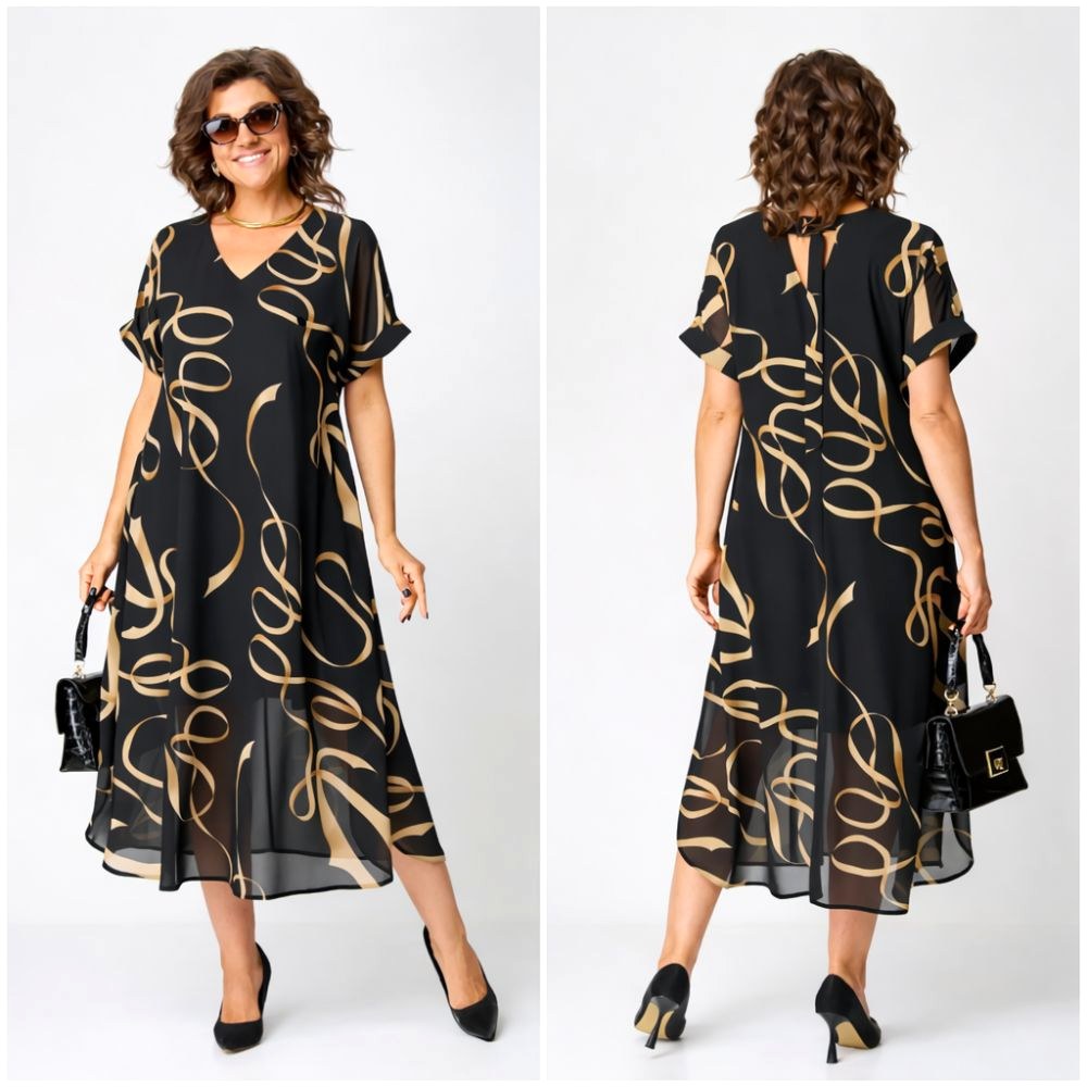 Emma | Women's Relaxed Midi Dress - image 2