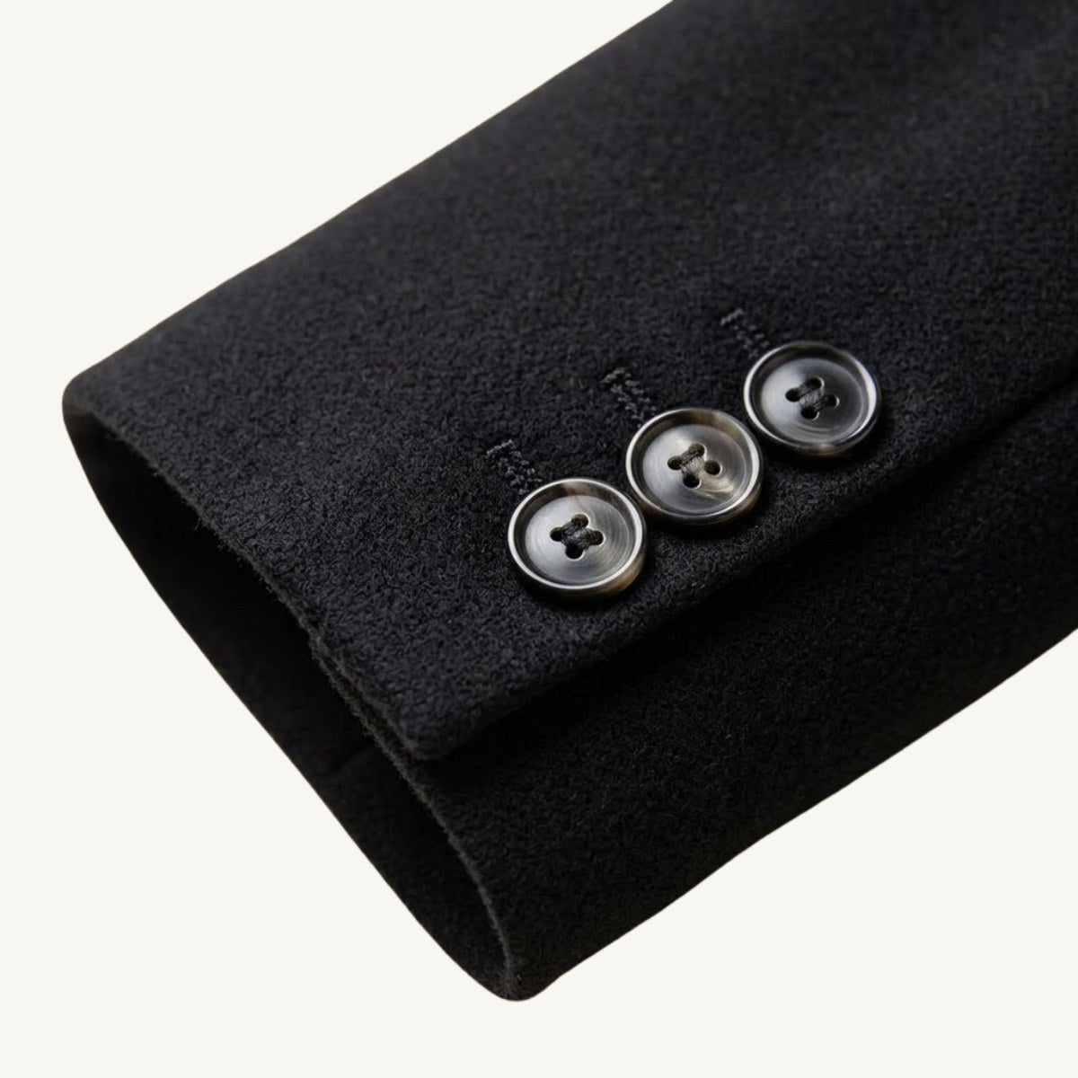 Emmett | Men's Wool-Cashmere Mid-Length Coat, Tailored Autumn Coat | Animated Apparel