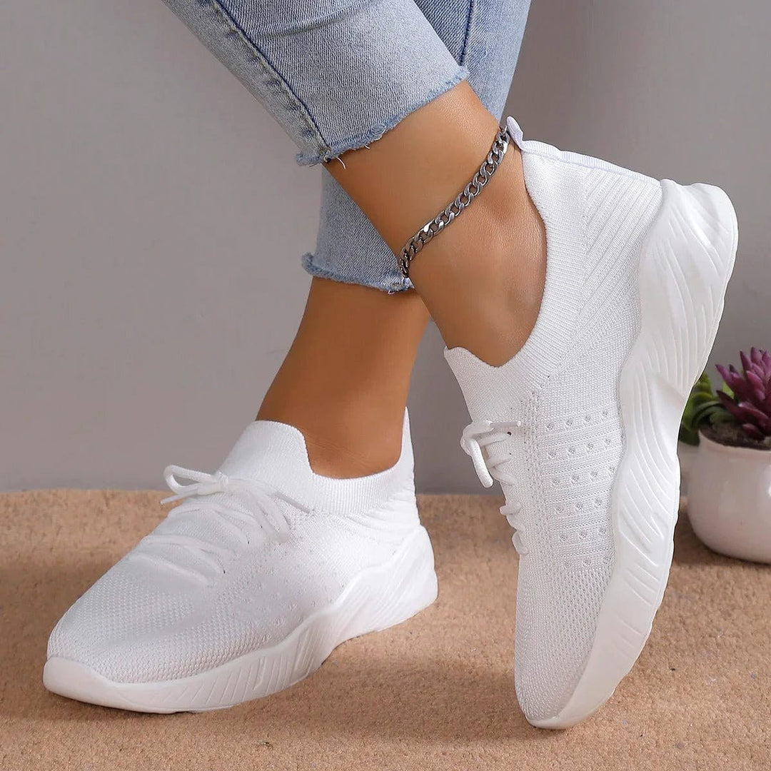 Esme | Women's Orthopaedic Slip-On Shoes | Animated Apparel | Soft White