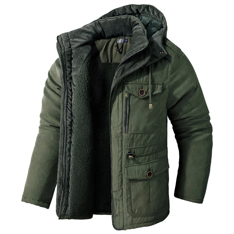 Ethan | Men's Insulated Jacket with Cold Protection, Windproof Autumn Jacket | Animated Apparel | Grey
