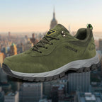 Ethan | Men's Suede and Mesh Hiking Shoes, Grip Sole Walking Shoes | Animated Apparel