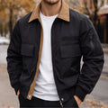 Evan | Men's City Bomber Jacket, Relaxed Fit Jacket | Animated Apparel | Black