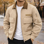 Evan | Men's City Bomber Jacket, Relaxed Fit Jacket | Animated Apparel | Purple
