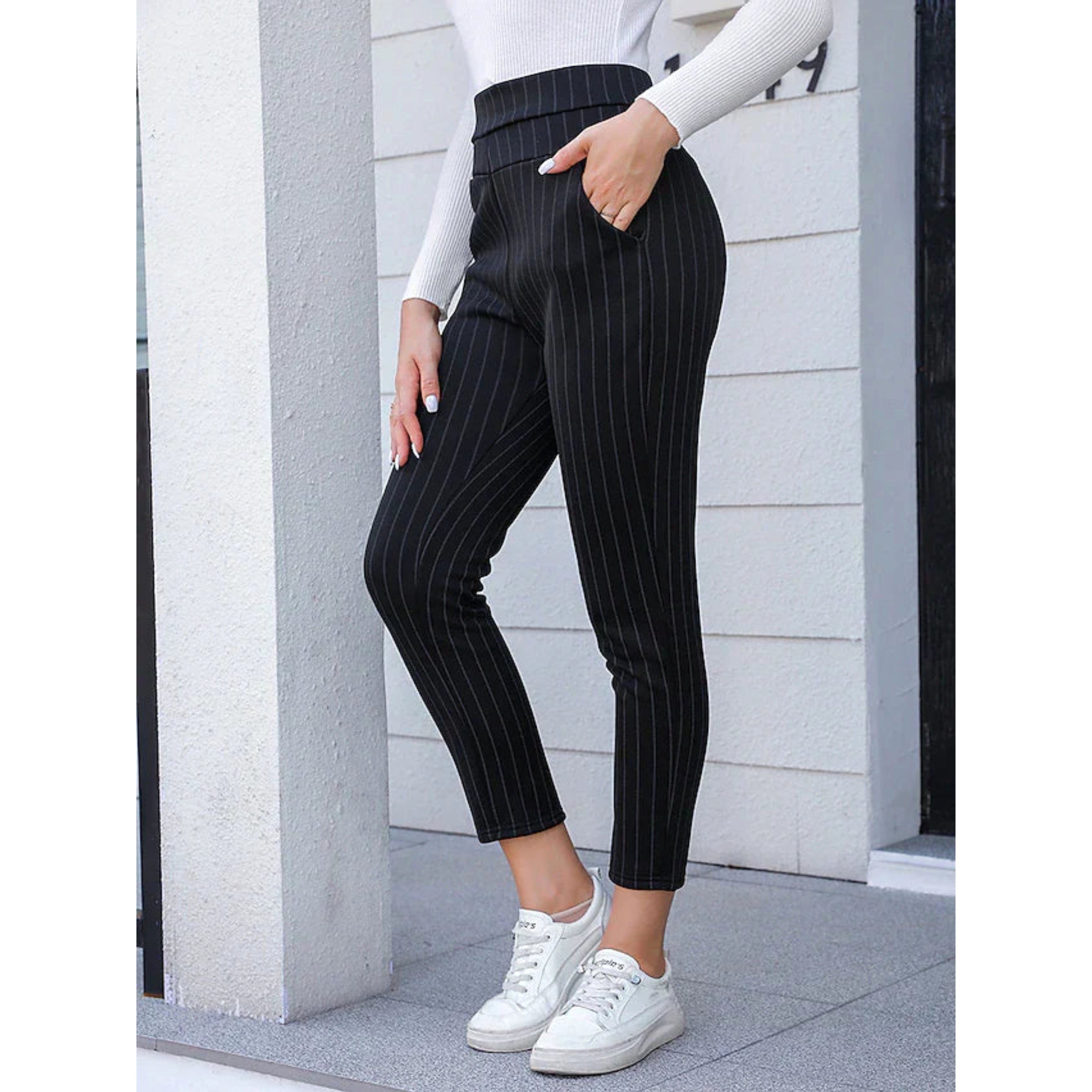 Evelyn | Women's Stretch Trousers, Modern Cut Comfort Trousers | Animated Apparel