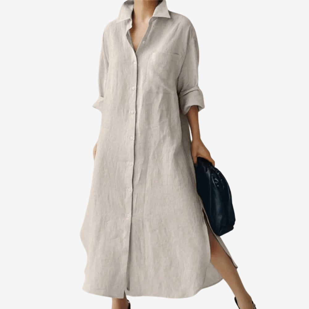 Everly | Women's Oversized Cotton Shirt Dress - image 5