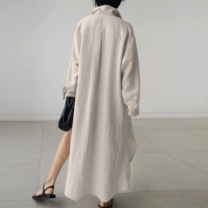 Everly | Women's Oversized Cotton Shirt Dress - image 6