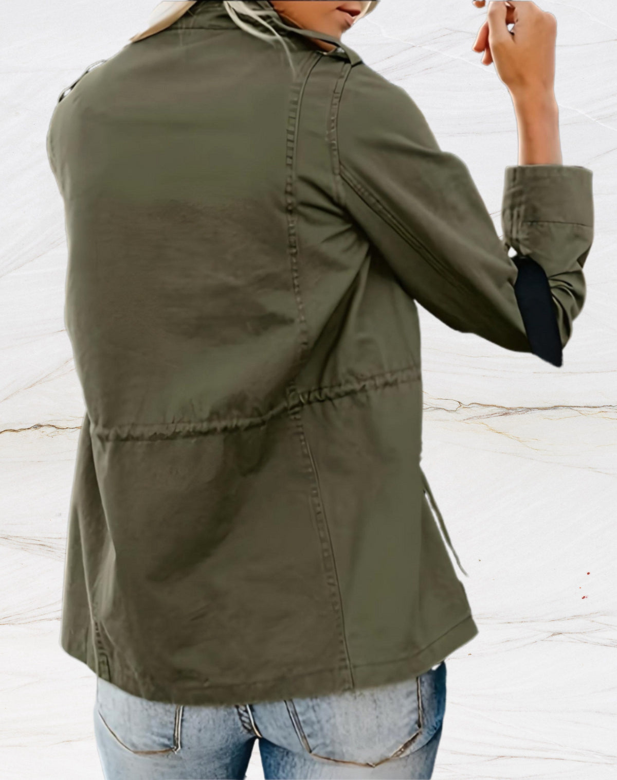 Evie | Women's Structured Utility Jacket, Smart Casual Jacket | Animated Apparel
