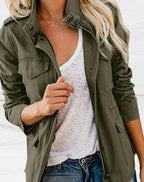 Evie | Women's Structured Utility Jacket, Smart Casual Jacket | Animated Apparel