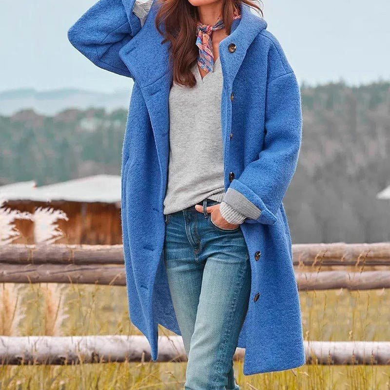 Fabienne | Women's Structured Wool-Blend Coat, Warm Winter Coat | Animated Apparel