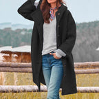 Fabienne | Women's Structured Wool-Blend Coat, Warm Winter Coat | Animated Apparel