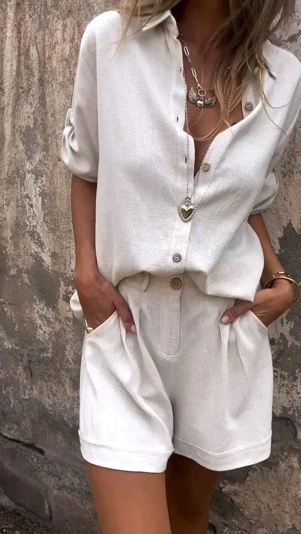 Faith | Women's Linen Two-Piece Set - image 1