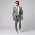 David | Men's Single-Breasted Tailored Suit, Fitted Two-Piece Suit | Animated Apparel