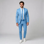 David | Men's Single-Breasted Tailored Suit, Fitted Two-Piece Suit | Animated Apparel