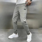 Frank | Men's Elasticated Cargo Trousers, Flexible Stretch Trousers | Animated Apparel