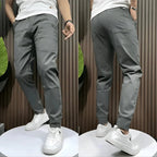 Frank | Men's Elasticated Cargo Trousers, Flexible Stretch Trousers | Animated Apparel