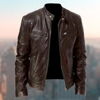 Levi | Men's Leather Jacket, Classic Timeless Leather Jacket | Animated Apparel