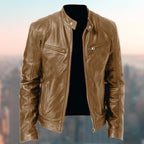 Levi | Men's Leather Jacket, Classic Timeless Leather Jacket | Animated Apparel