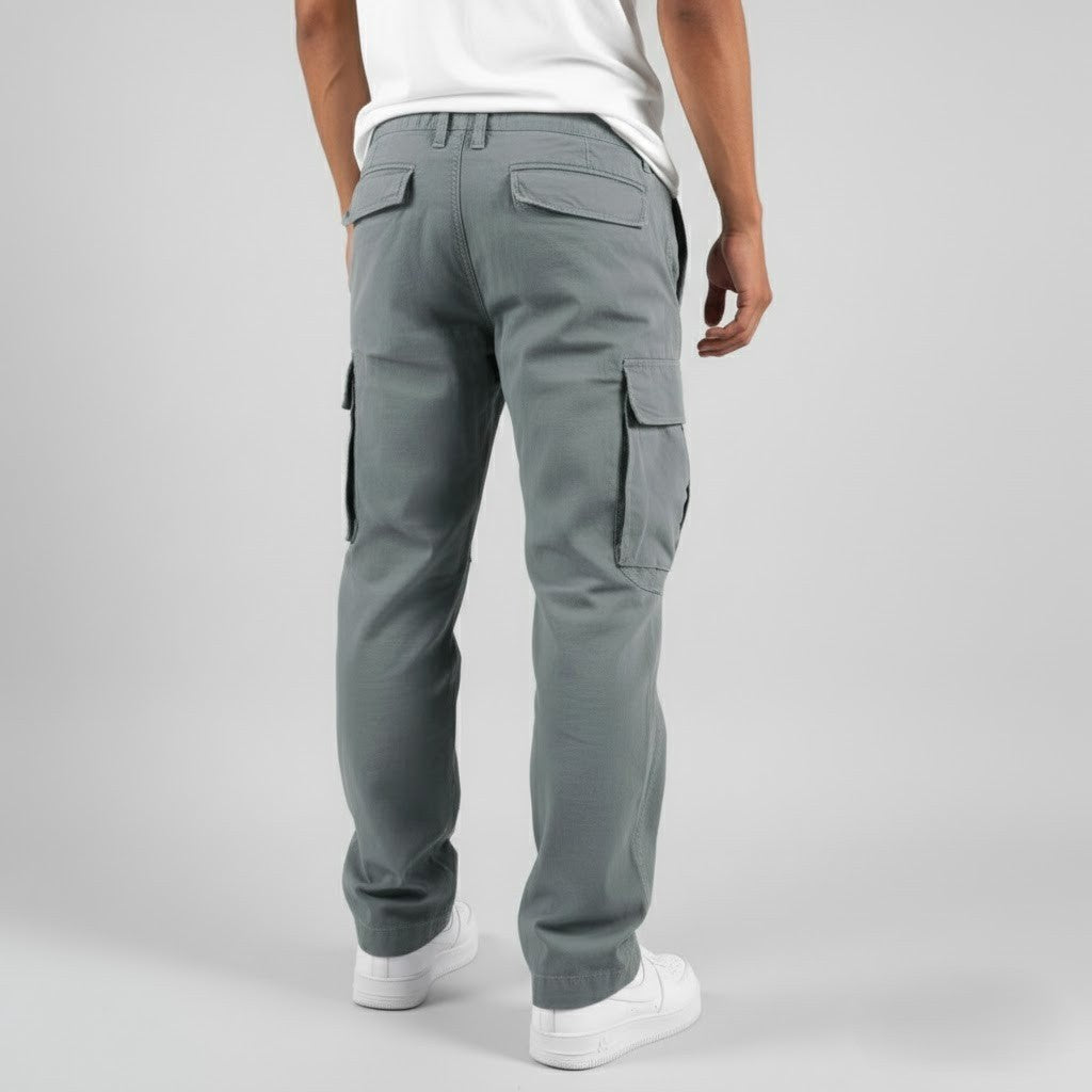 Freddie | Men's Relaxed Fit Cargo Trousers, Side Pocket Streetwear Trousers | Animated Apparel