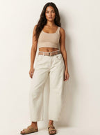 Freya | Women's Relaxed Barrel Jeans, High-Waist Denim Jeans | Animated Apparel