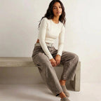 Freya | Women's Relaxed Barrel Jeans, High-Waist Denim Jeans | Animated Apparel