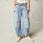 Freya | Women's Relaxed Barrel Jeans, High-Waist Denim Jeans | Animated Apparel
