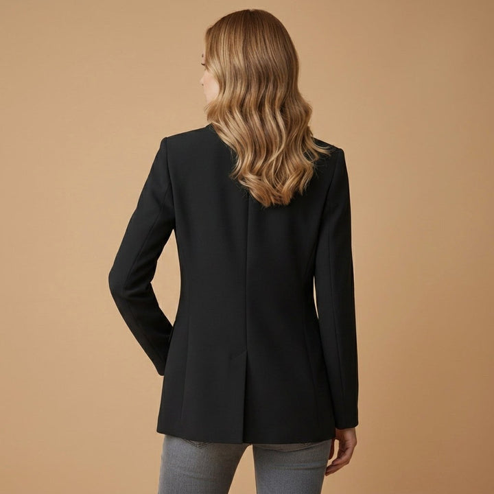 Gabrielle | Women's Tailored Cotton Blend Blazer, Notched Lapel Smart Jacket | Animated Apparel