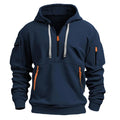 Gareth | Men's Zip-Pocket Casual Hoodie, Relaxed Hooded Jumper | Animated Apparel