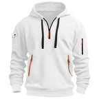 Gareth | Men's Zip-Pocket Casual Hoodie, Relaxed Hooded Jumper | Animated Apparel
