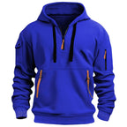 Gareth | Men's Zip-Pocket Casual Hoodie, Relaxed Hooded Jumper | Animated Apparel