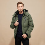 Garrett | Men's Insulated Winter Parka Jacket, Hooded Windproof Coat | Animated Apparel