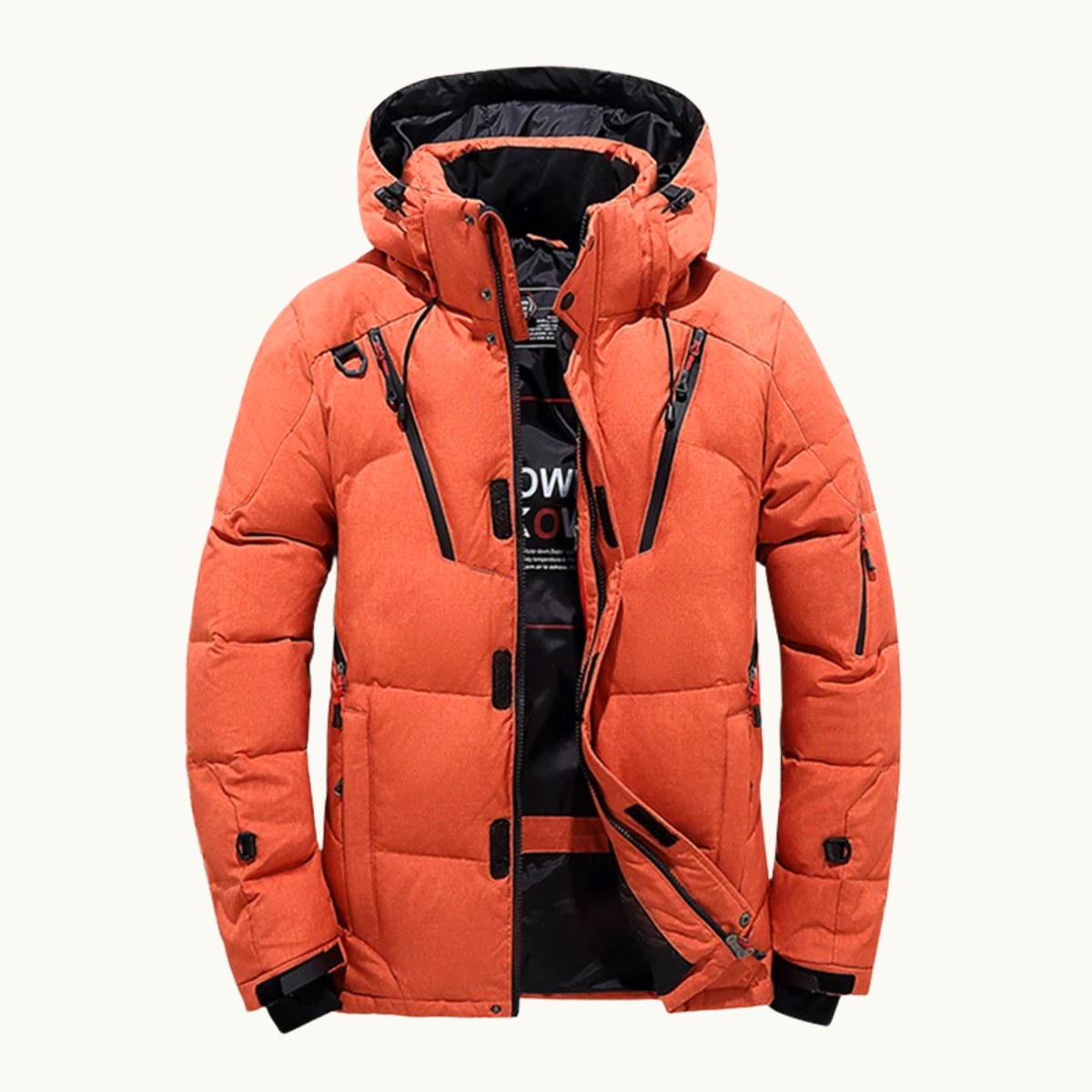 Garrett | Men's Insulated Winter Parka Jacket, Hooded Windproof Coat | Animated Apparel