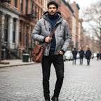 Garrett | Men's Insulated Winter Parka Jacket, Hooded Windproof Coat | Animated Apparel