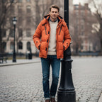 Garrett | Men's Insulated Winter Parka Jacket, Hooded Windproof Coat | Animated Apparel