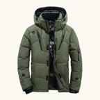 Garrett | Men's Insulated Winter Parka Jacket, Hooded Windproof Coat | Animated Apparel