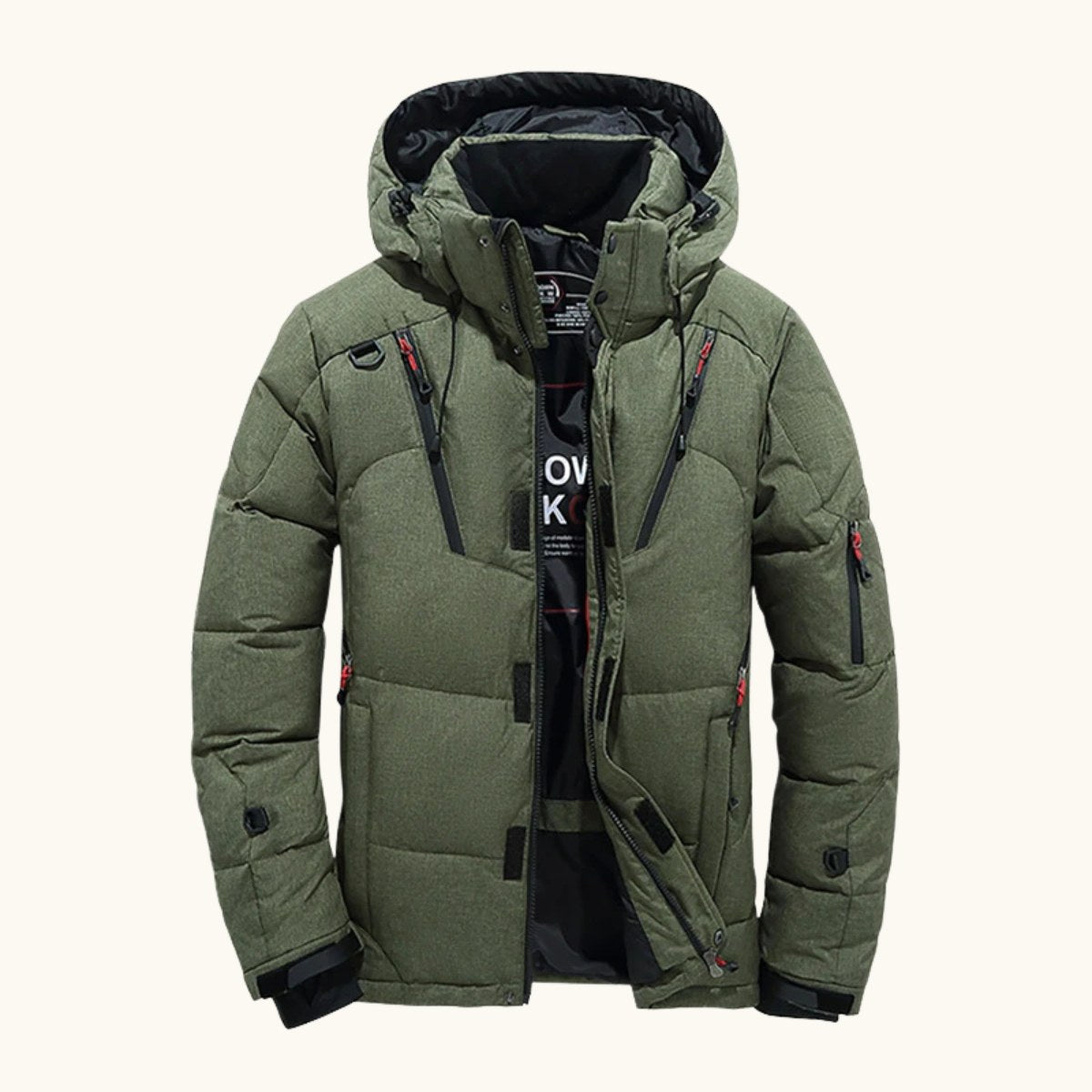 Garrett | Men's Insulated Winter Parka Jacket, Hooded Windproof Coat | Animated Apparel