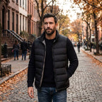 Leonardo | Men's Quilted Gilet with Synthetic Fill, Lightweight Autumn Gilet | Animated Apparel