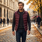 Leonardo | Men's Quilted Gilet with Synthetic Fill, Lightweight Autumn Gilet | Animated Apparel