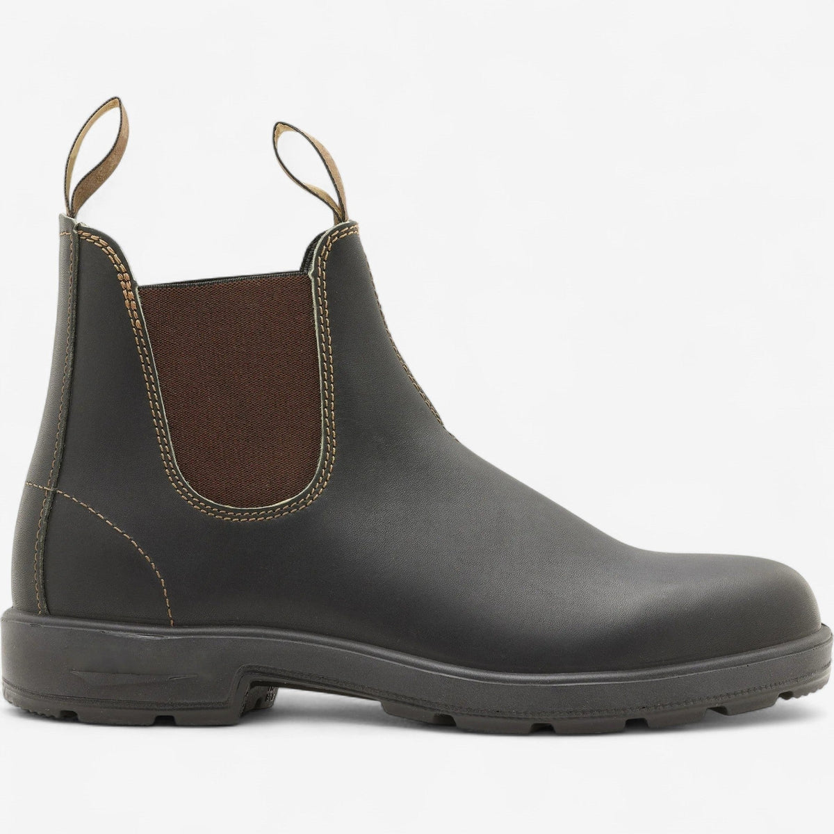 George | Men's Chelsea Leather Slip-On Ankle Boots, Classic Slip-On Boots | Animated Apparel