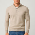 James | Men's Textured Merino Wool V-Neck Jumper, Structured Knit Jumper | Animated Apparel