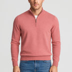 James | Men's Textured Merino Wool V-Neck Jumper, Structured Knit Jumper | Animated Apparel