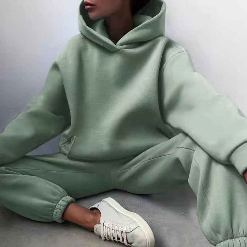 Elizabeth | Women's Oversized Hooded Loungewear Set, Wide-Leg Two-Piece Set | Animated Apparel