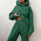 Elizabeth | Women's Oversized Hooded Loungewear Set, Wide-Leg Two-Piece Set | Animated Apparel