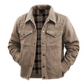 Cooper | Men's Durable Utility Jacket with Checked Lining, Relaxed Fit Autumn Jacket | Animated Apparel