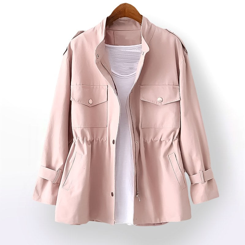 Gillian | Women's Durable Rain Coat, Practical Autumn Coat | Animated Apparel | Pink