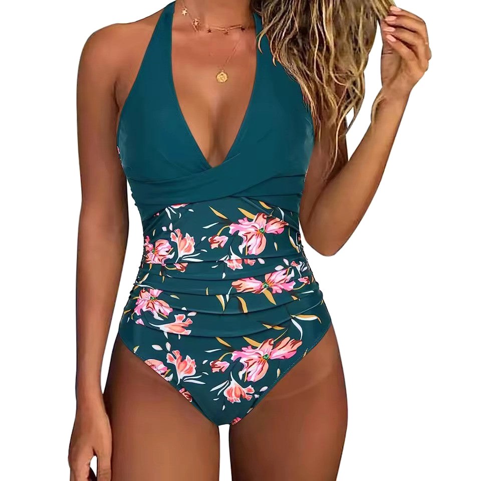 Grace | Women's High-Waist Bikini Set with Push-Up Support - Stijl F
