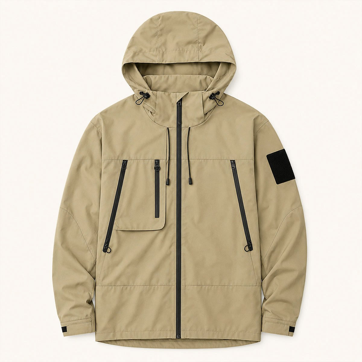 Graham | Men's Lightweight Waterproof Hooded Rain Jacket, Windproof Autumn Jacket | Animated Apparel
