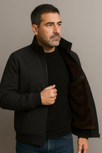 Grant | Men's Waterproof Jacket with Thermal Fleece Lining, Smart Autumn Coat | Animated Apparel