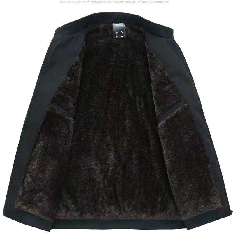 Grant | Men's Waterproof Jacket with Thermal Fleece Lining, Smart Autumn Coat | Animated Apparel