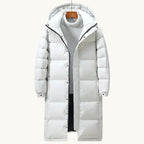 Griffin | Men's Hooded Longline Puffer Coat, Windproof Autumn Coat | Animated Apparel